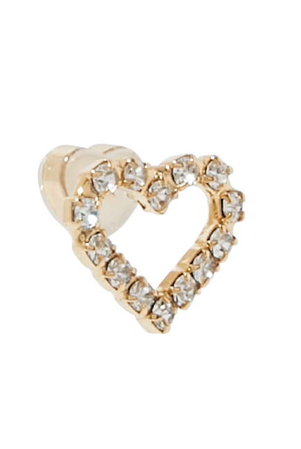 Sweetheart Earrings, 18k Gold-Plated Brass